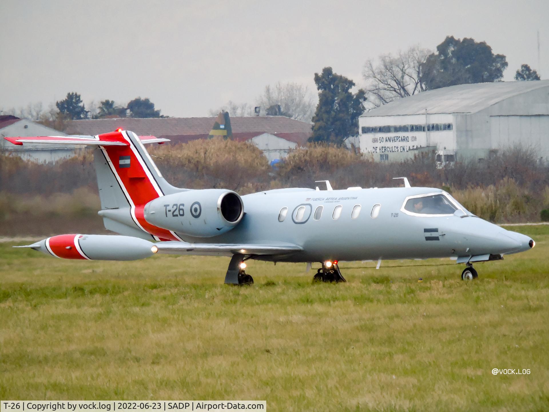 T-26, 1980 Learjet 35A C/N 35-369, T-26 ready to departure of runway 17 at Palomar.