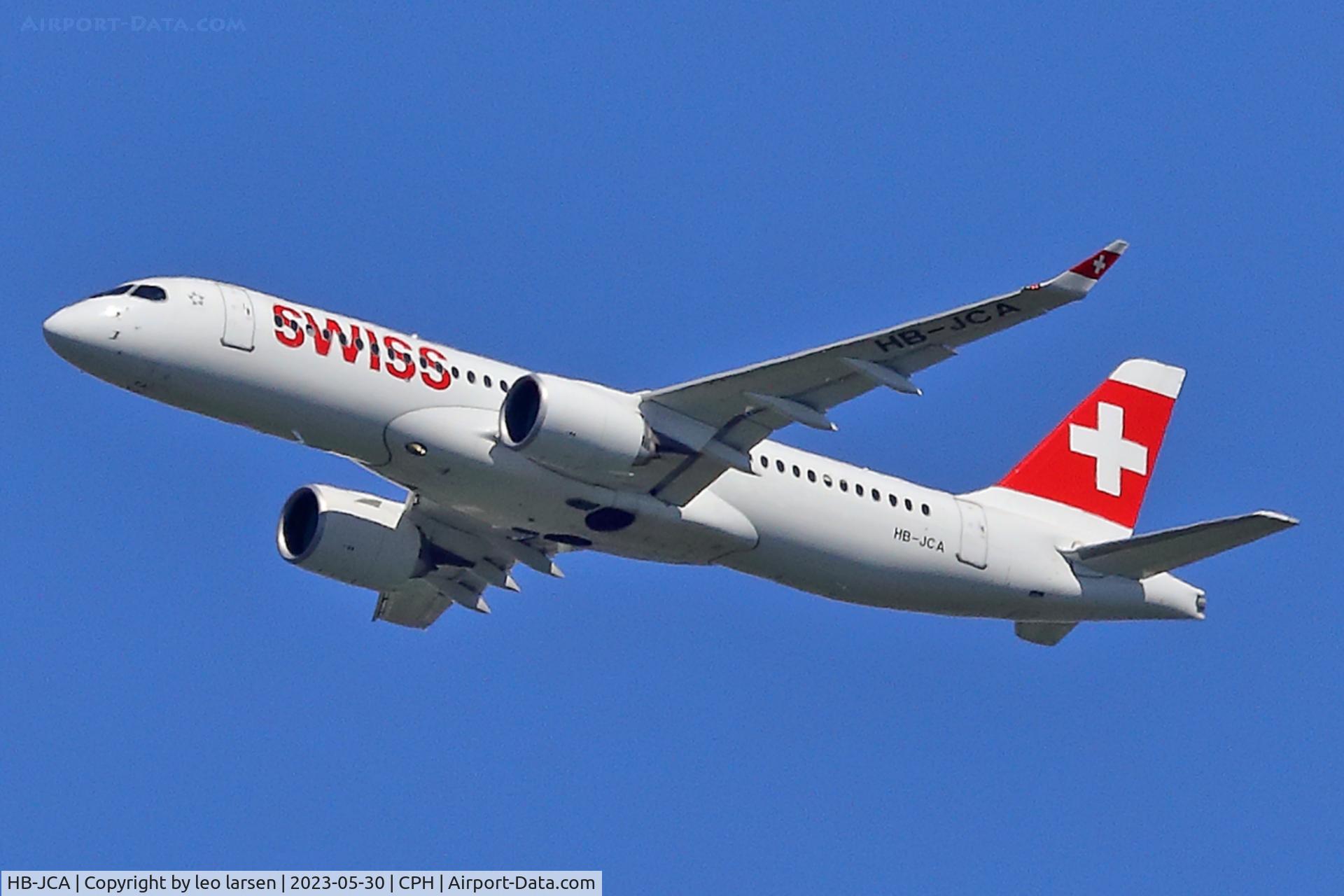 HB-JCA, 2017 Bombardier CSeries CS300 (BD-500-1A11) C/N 55010, Copenhagen 30.5.2023