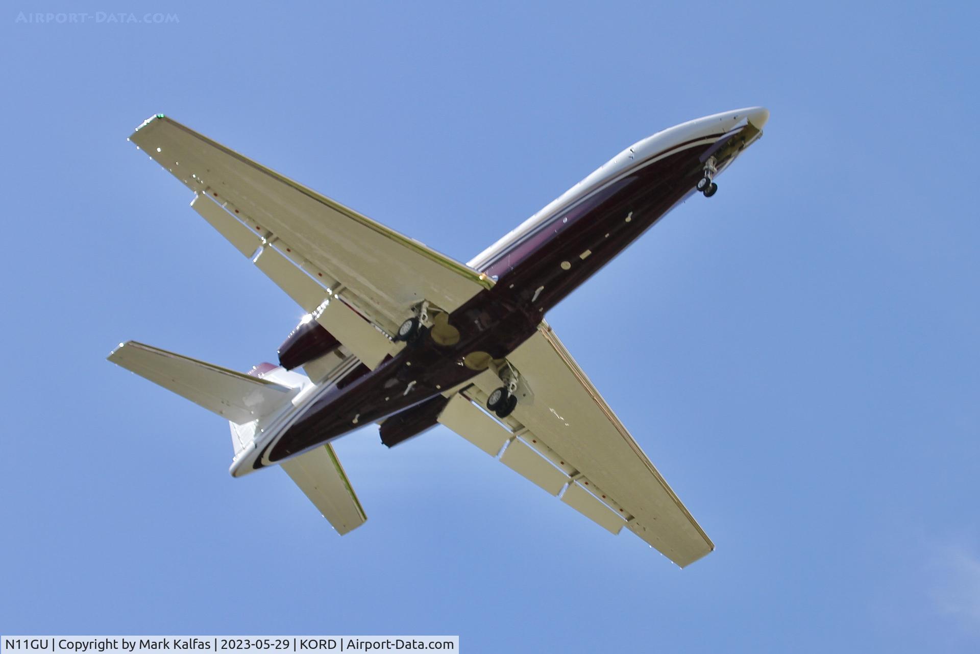 N11GU, 2007 Cessna 680 Citation Sovereign C/N 680-0147, EDINTON HOLDINGS USA INC,Cessna 680 Citation Sovereign on approach 10C ORD