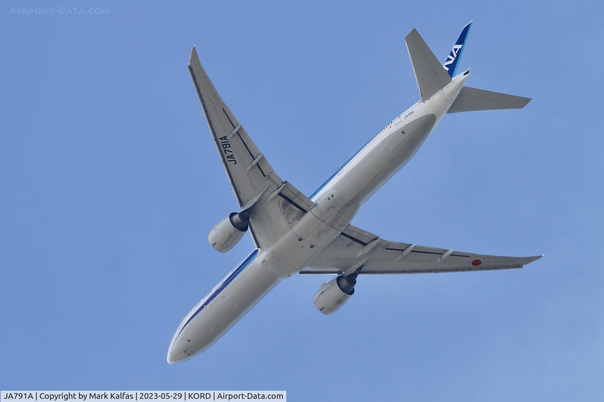 JA791A, 2015 Boeing 777-381/ER C/N 60137, ANA B77W JA791A ANA12 NRT-ORD, on a missed approach 10C KORD