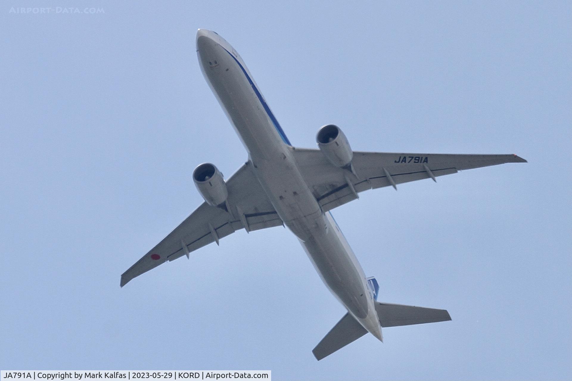 JA791A, 2015 Boeing 777-381/ER C/N 60137, ANA B77W JA791A ANA12 NRT-ORD, on a missed approach 10C KORD
