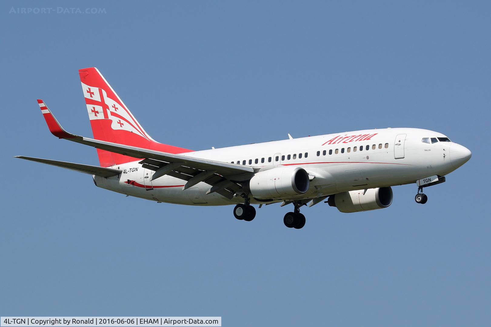 4L-TGN, 2003 Boeing 737-7BK C/N 33015, at spl