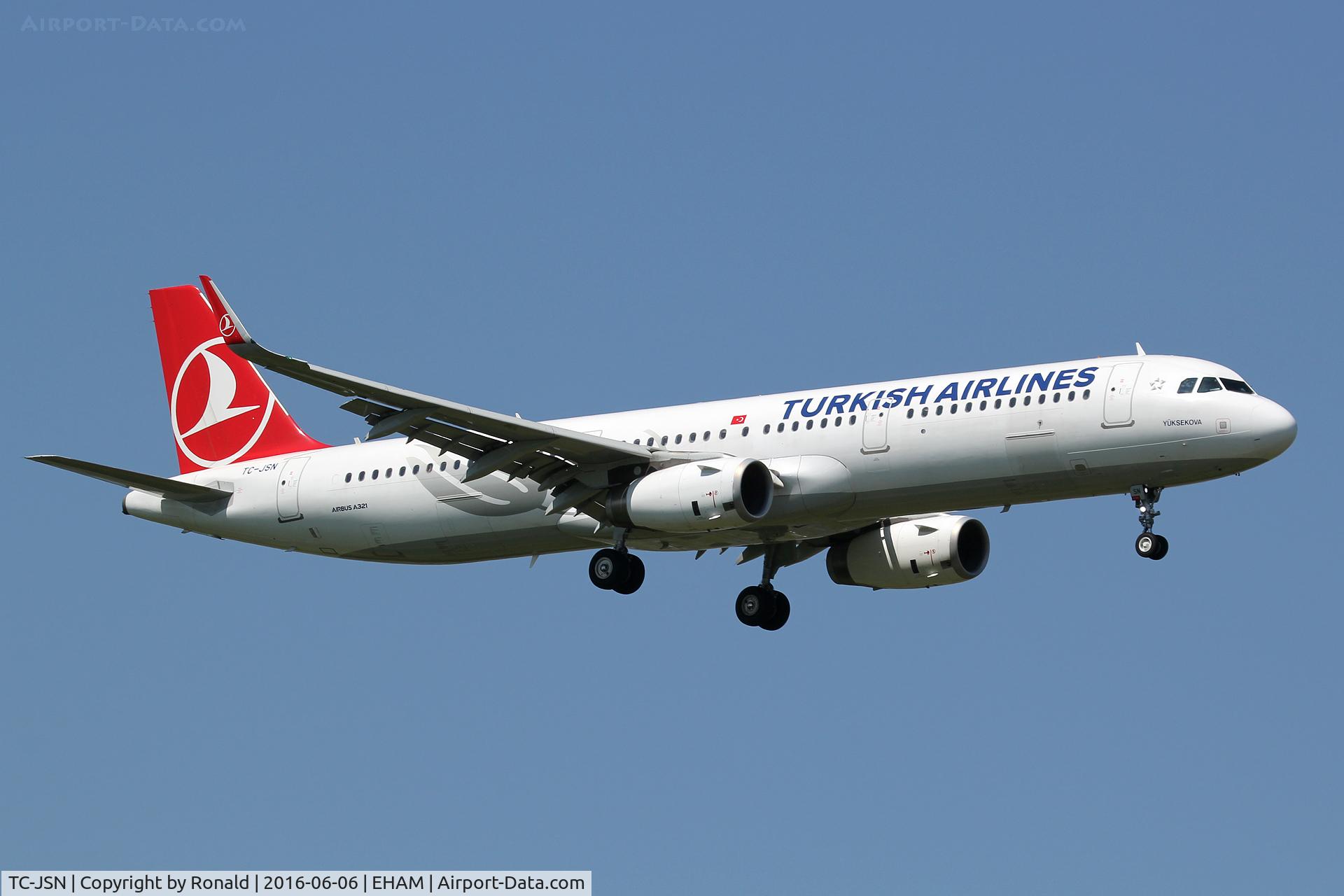 TC-JSN, 2015 Airbus A321-231 C/N 6508, at spl
