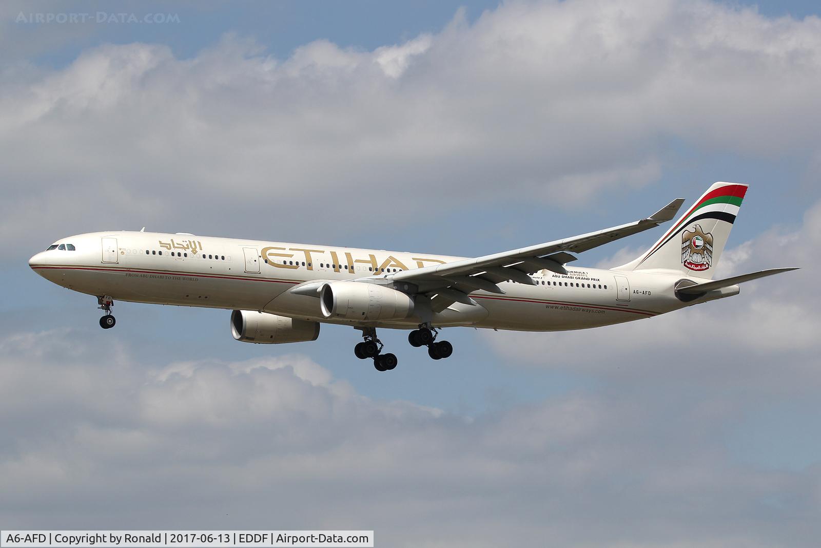 A6-AFD, 2011 Airbus A330-343X C/N 1205, at fra