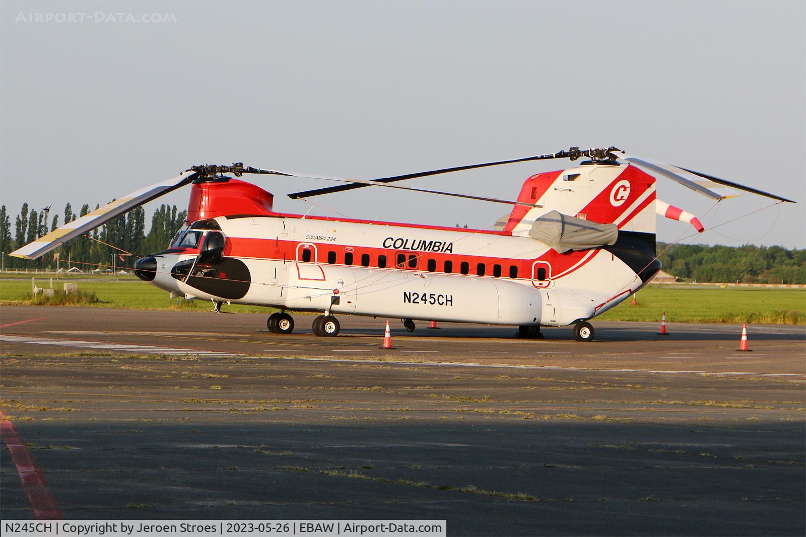 N245CH, 1983 Boeing Vertol 234 C/N MJ-022, ebaw