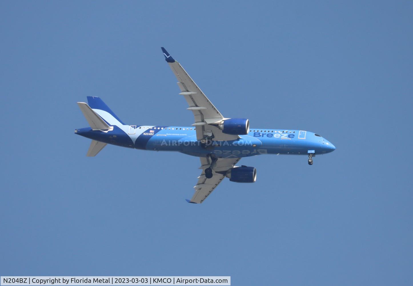 N204BZ, 2022 Airbus A220-300 C/N 55137, MXY A220 zx
