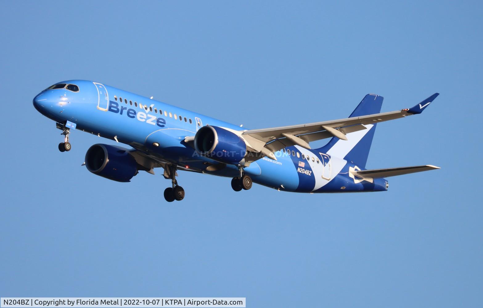 N204BZ, 2022 Airbus A220-300 C/N 55137, MXY A220 zx