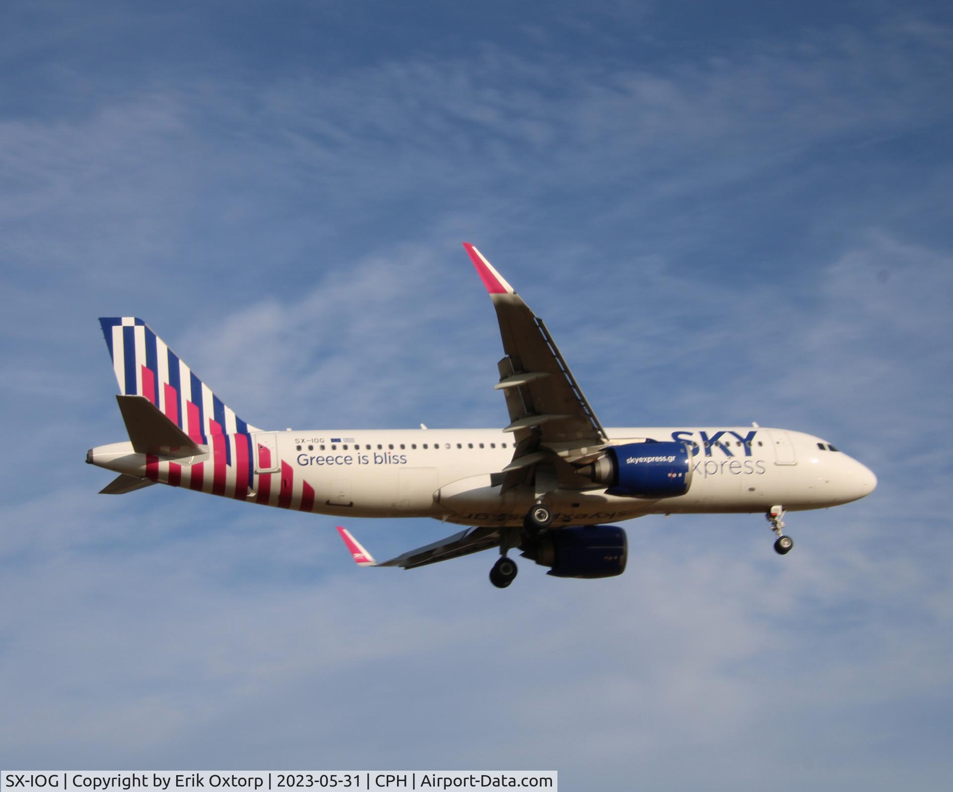 SX-IOG, 2020 Airbus A320-251 Neo C/N 10083, SX-IOG landing rw 22L