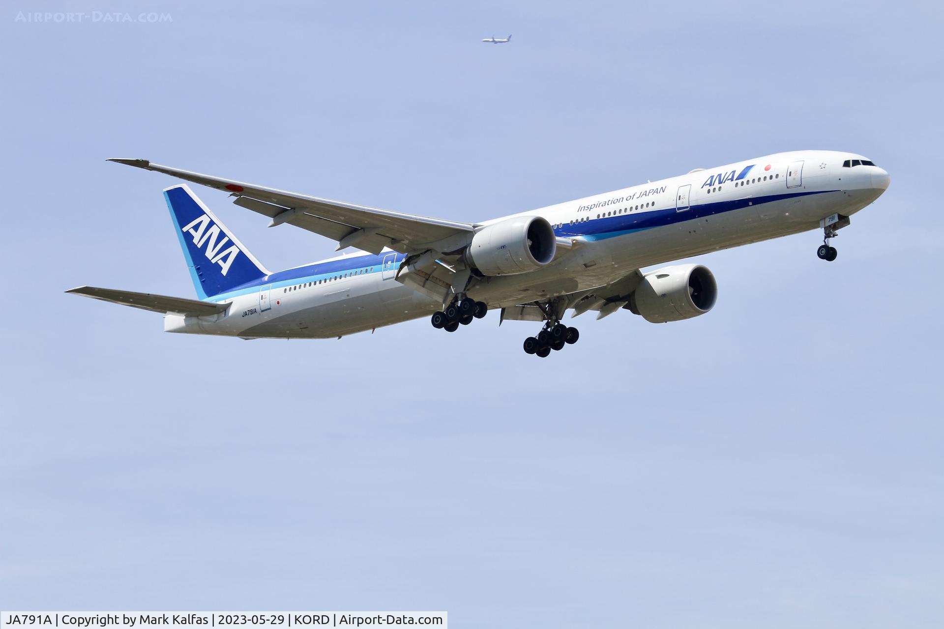 JA791A, 2015 Boeing 777-381/ER C/N 60137, ANA B77W,  JA791A ANA12 NRT-ORD, short final 10C KORD