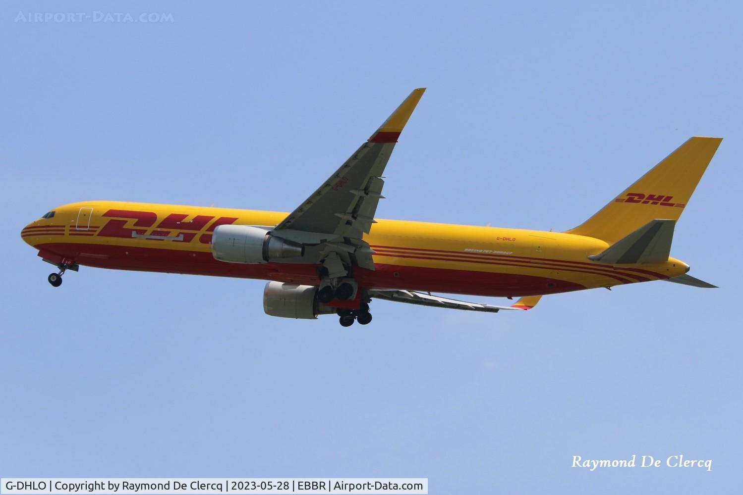 G-DHLO, 2012 Boeing 767-316/ER C/N 40592, Departing from Brussels Airport. Converted in Feb. 2023.