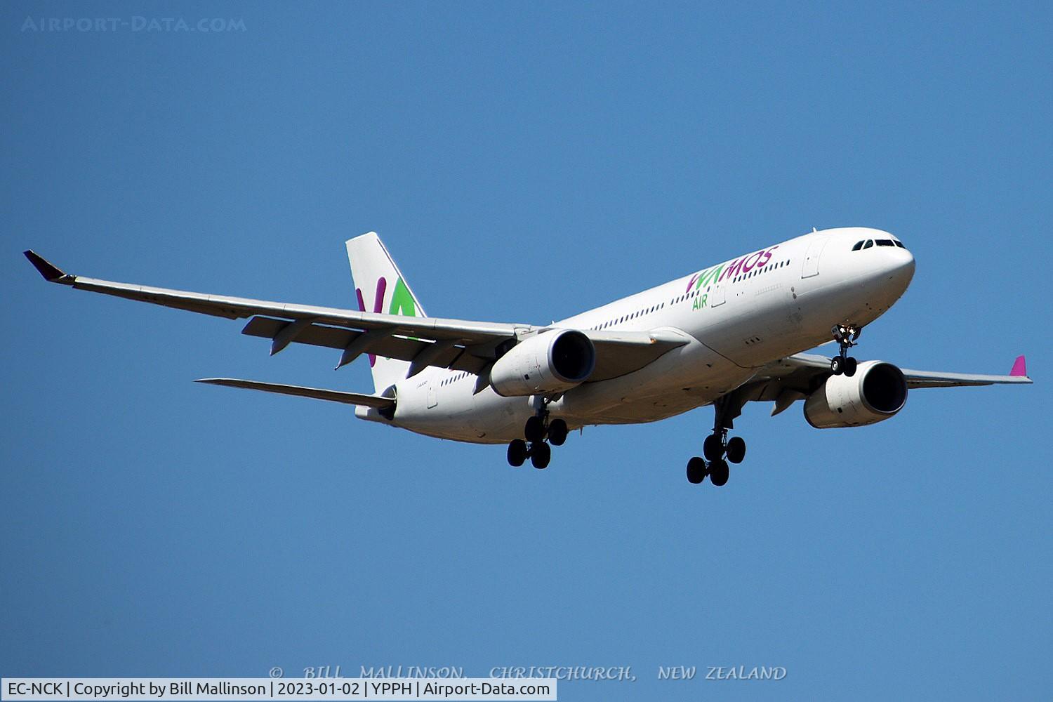 EC-NCK, 2007 Airbus A330-243 C/N 840, as NZ173 from NZAA
