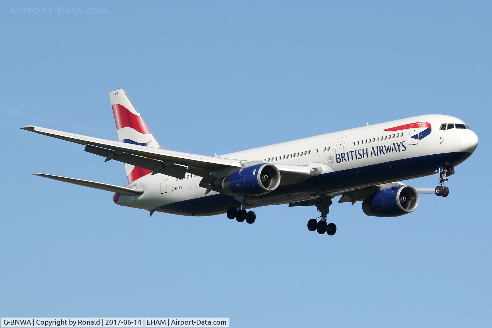 G-BNWA, 1989 Boeing 767-336 C/N 24333, at spl