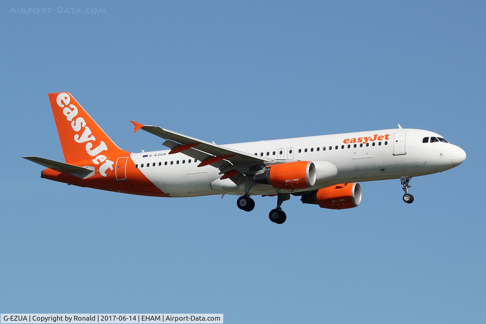 G-EZUA, 2011 Airbus A320-214 C/N 4588, at spl