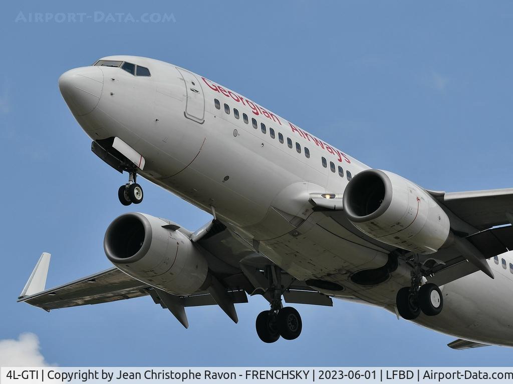 4L-GTI, 2008 Boeing 737-7CT C/N 35086, TGZ2780 / A92780 from Metz Nancy landing runway 23