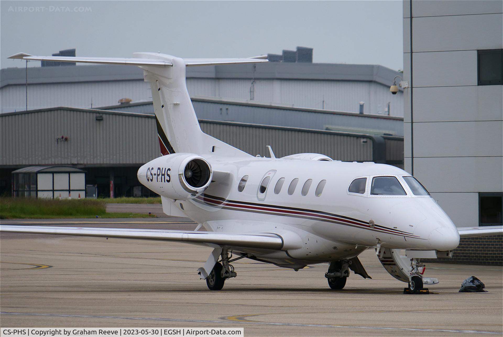 CS-PHS, 2021 Embraer EMB-505 Phenom 300 C/N 50500625, Parked at Norwich.