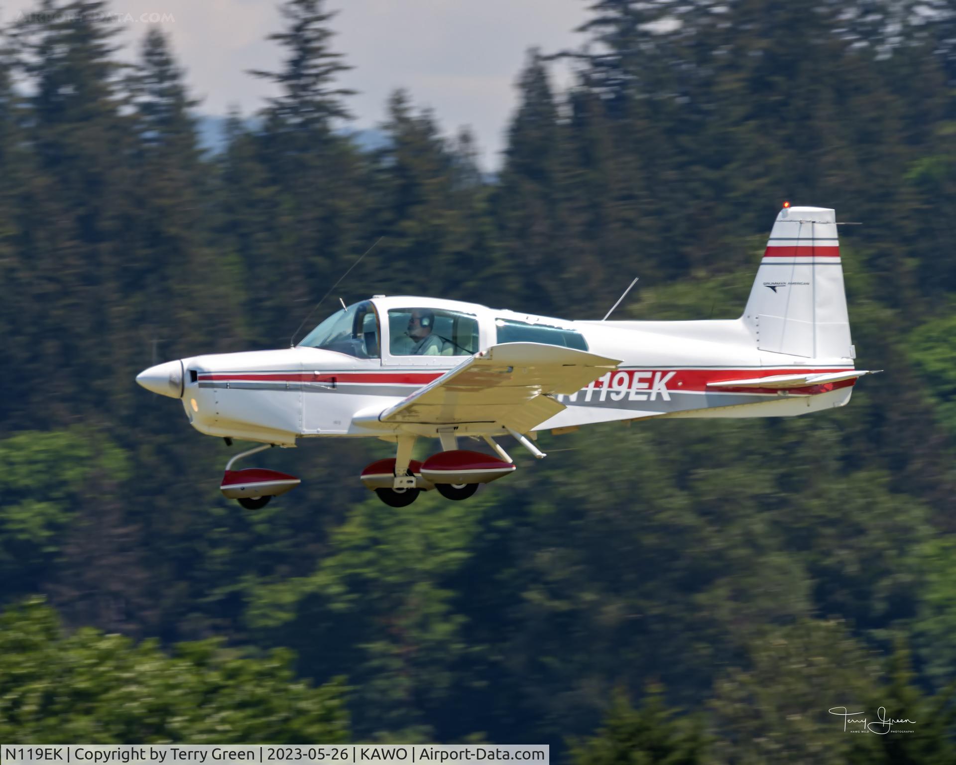 N119EK, 1974 Grumman American AA-5 Traveler C/N AA5-0595, KAWO