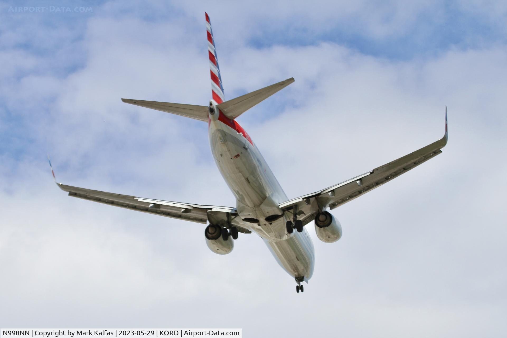 N998NN, 2016 Boeing 737-823 C/N 31250, American Airlines B738 N998NN AA943 IAH-ORD, 10C approach KORD