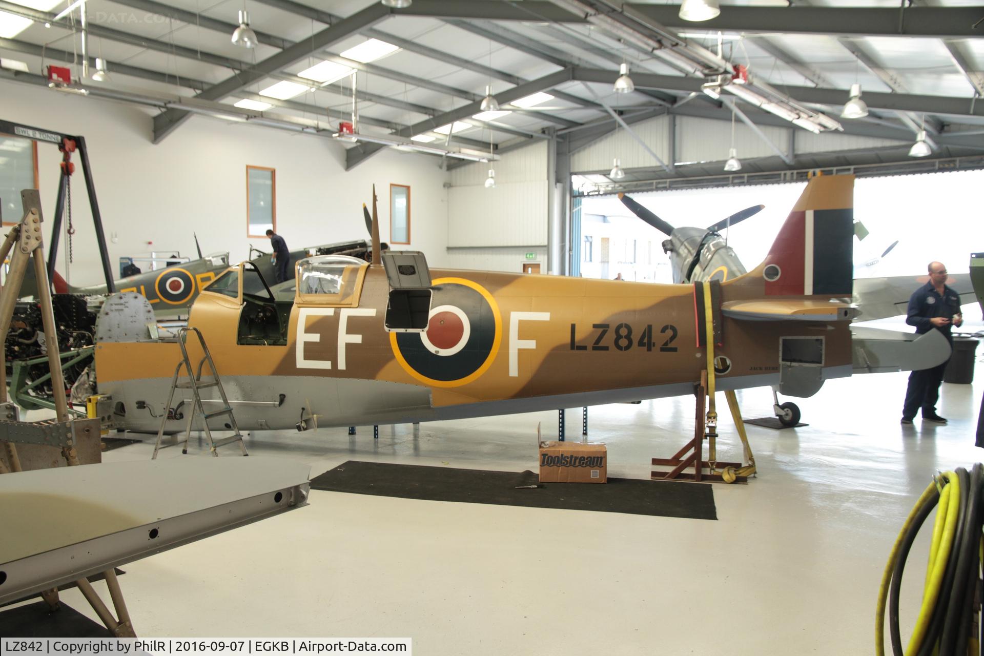 LZ842, 1943 Supermarine 361 Spitfire IX C/N CBAF.5056, LZ842 (G-CGZU) 1943 VS Spitfire lX RAF Heritage Hangar Biggin Hill