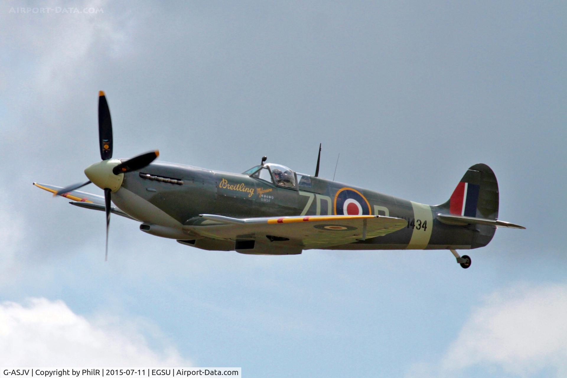 G-ASJV, 1943 Supermarine 361 Spitfire LF.IXb C/N CBAF.IX.552, MH434 (G-ASJV) 1943 VS Spitfire HFlXB RAF Duxford