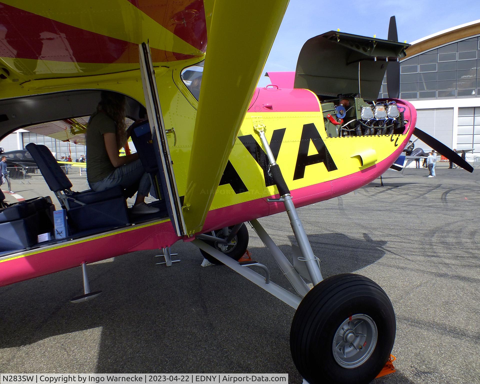 N283SW, 1962 Pilatus PC-6/350-H2 C/N 540, Pilatus PC-6/350-H2 Porter, displayed in the colours of HB-FAN of the Swiss Himalaya Expedition 1960, at the AERO 2023, Friedrichshafen