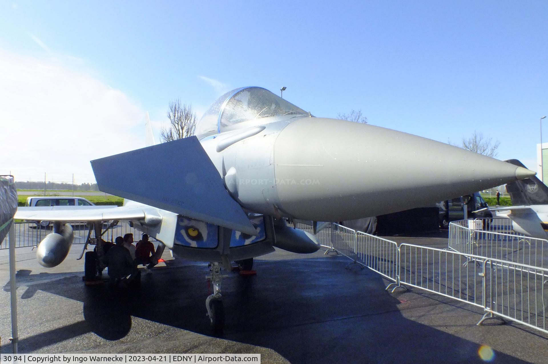 30 94, Eurofighter EF-2000 Typhoon S C/N GS073, Eurofighter EF2000 of the Luftwaffe (German Air Force) at the AERO 2023, Friedrichshafen