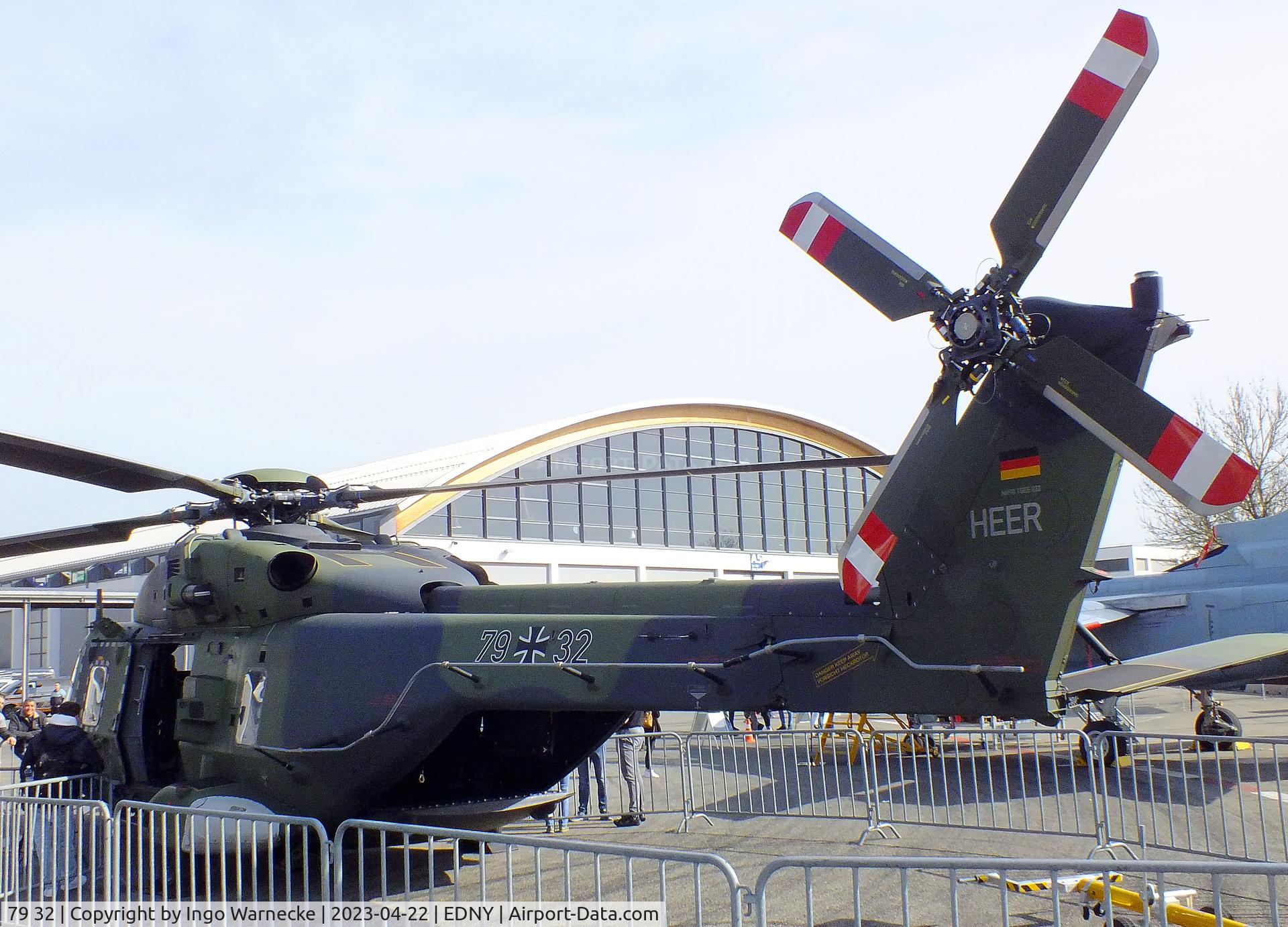 79 32, 2018 NHI NH-90 TTH Caiman C/N TGEE0032, NHI NH90 TTH of the Heeresflieger (German Army) at the AERO 2023, Friedrichshafen