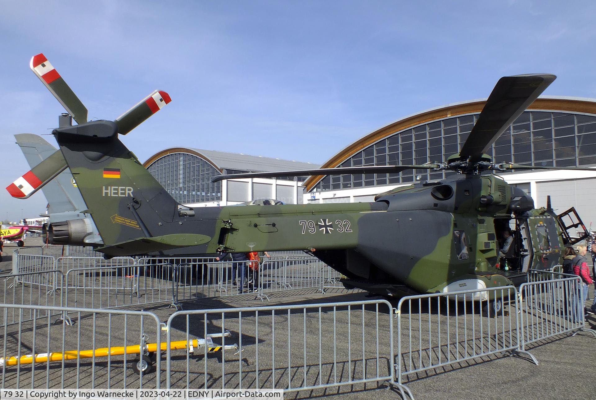 79 32, 2018 NHI NH-90 TTH Caiman C/N TGEE0032, NHI NH90 TTH of the Heeresflieger (German Army) at the AERO 2023, Friedrichshafen