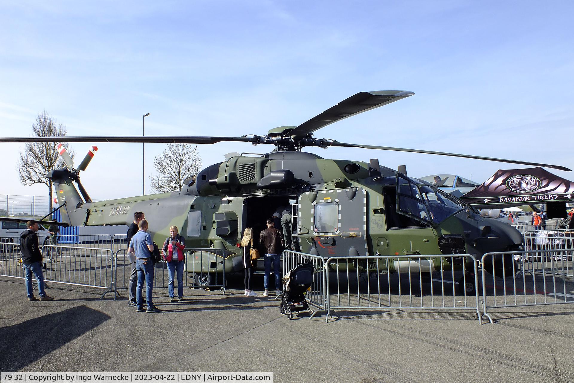79 32, 2018 NHI NH-90 TTH Caiman C/N TGEE0032, NHI NH90 TTH of the Heeresflieger (German Army) at the AERO 2023, Friedrichshafen