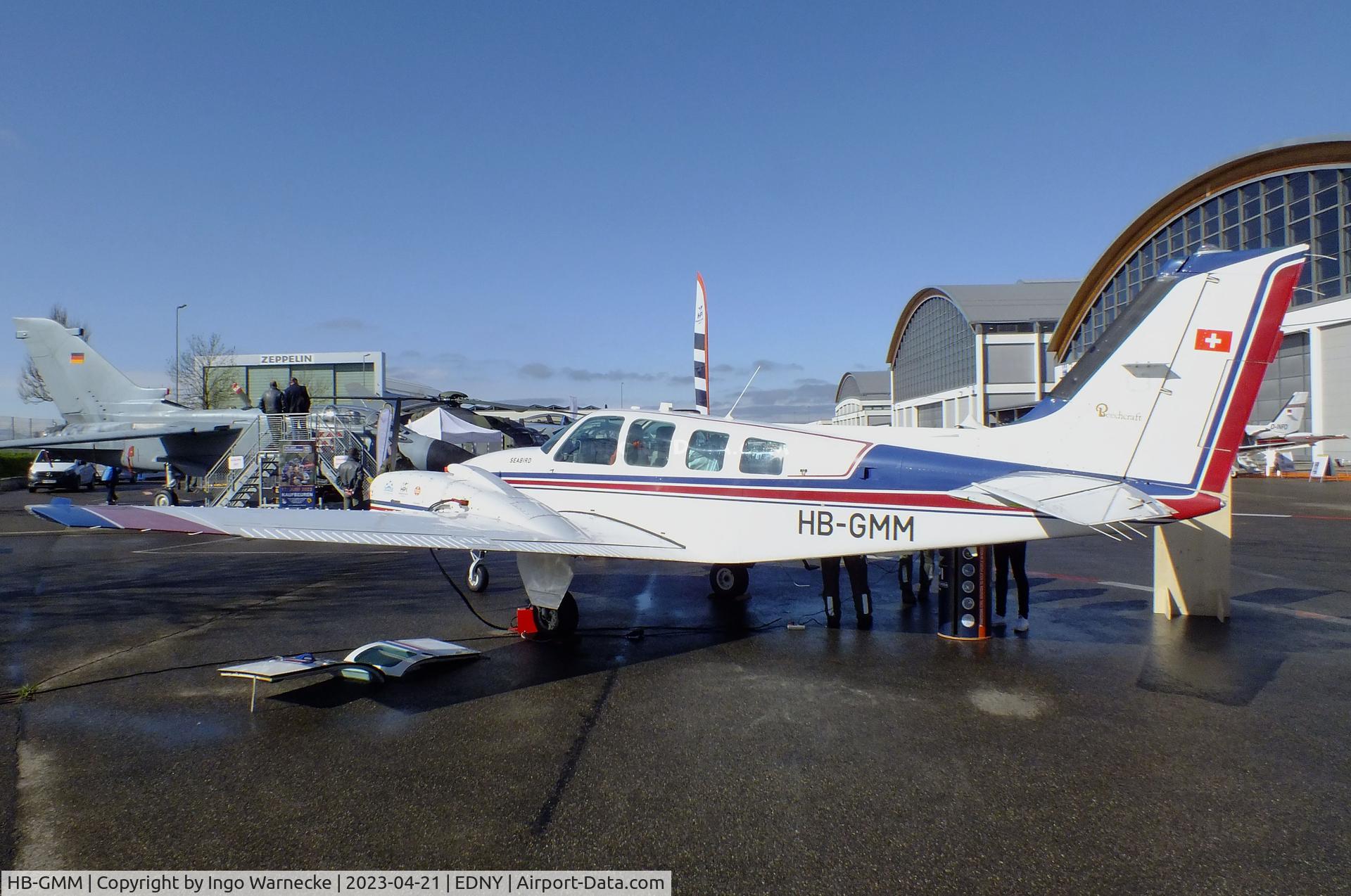 HB-GMM, Beechcraft 58 Baron C/N TH-1440, Beechcraft 58 Baron at the AERO 2023, Friedrichshafen