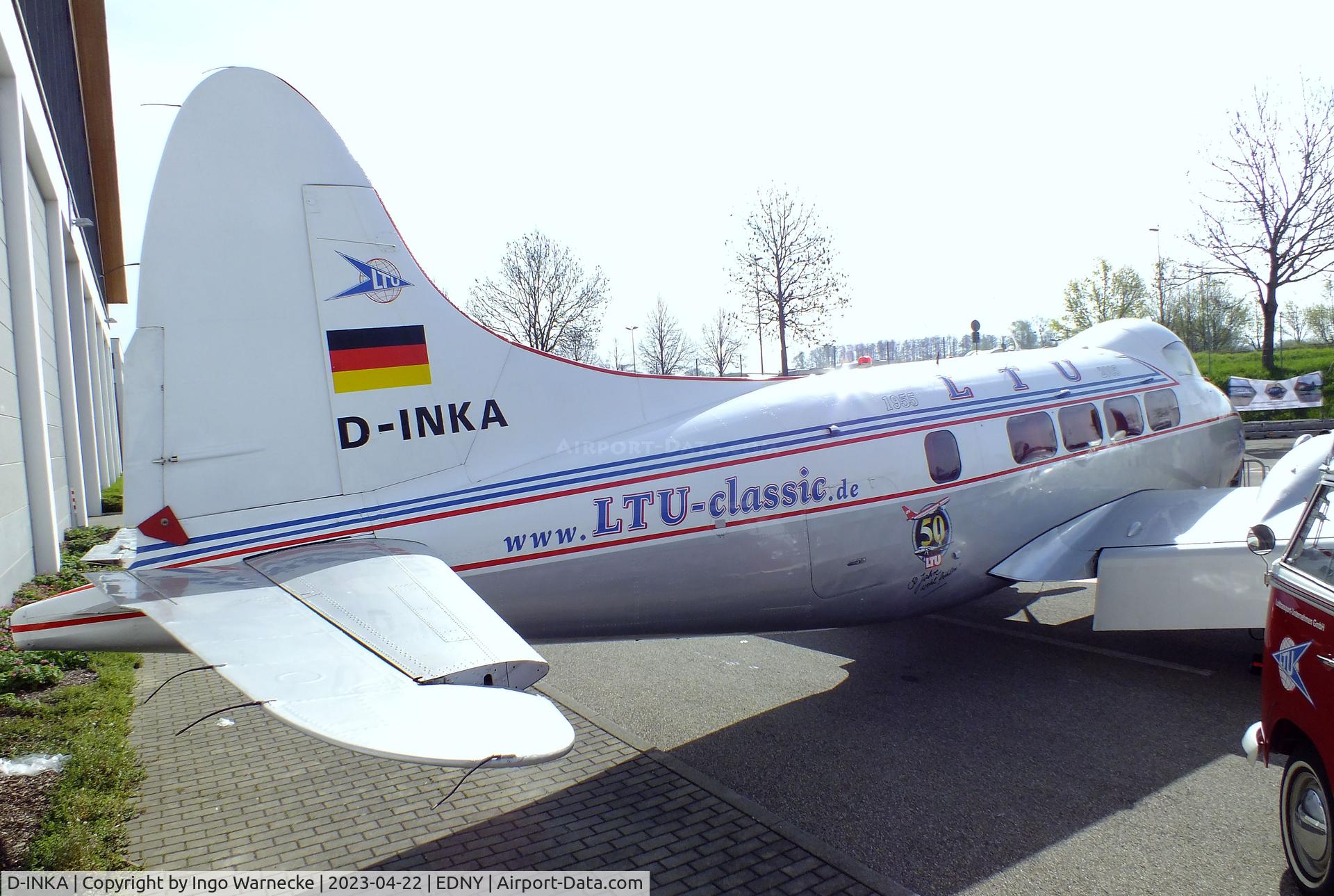 D-INKA, 1949 De Havilland DH-104 Devon C.2 C/N 04266, De Havilland D.H.104 Devon C2 at the AERO 2023, Friedrichshafen