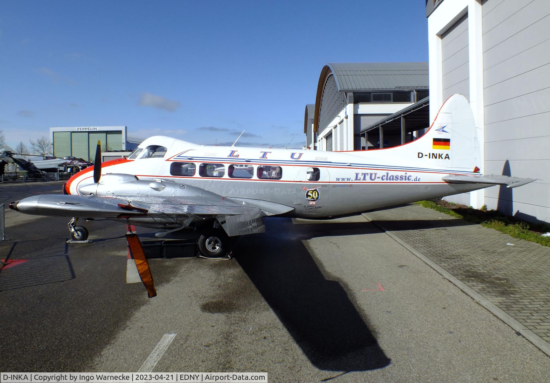 D-INKA, 1949 De Havilland DH-104 Devon C.2 C/N 04266, De Havilland D.H.104 Devon C2 at the AERO 2023, Friedrichshafen