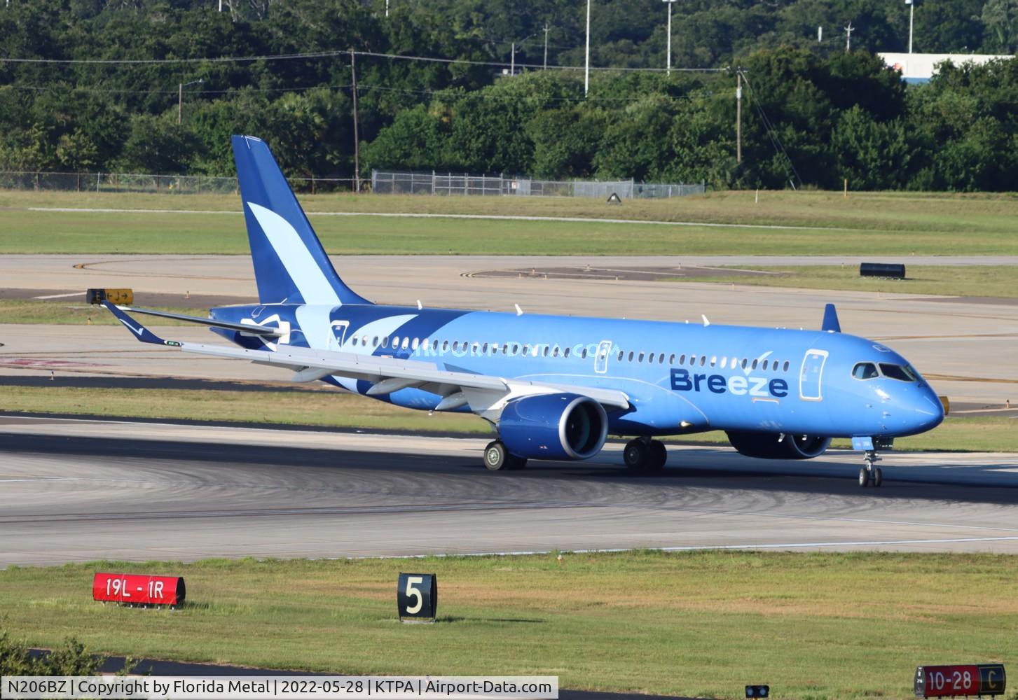 N206BZ, 2022 Airbus A220-300 C/N 55143, MXY A220 zx