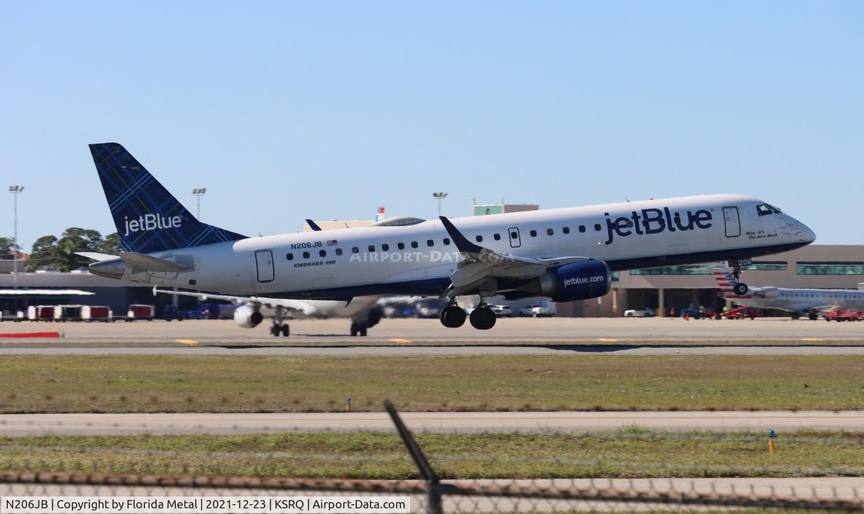 N206JB, 2006 Embraer 190AR (ERJ-190-100IGW) C/N 19000025, JBU E190 zx
