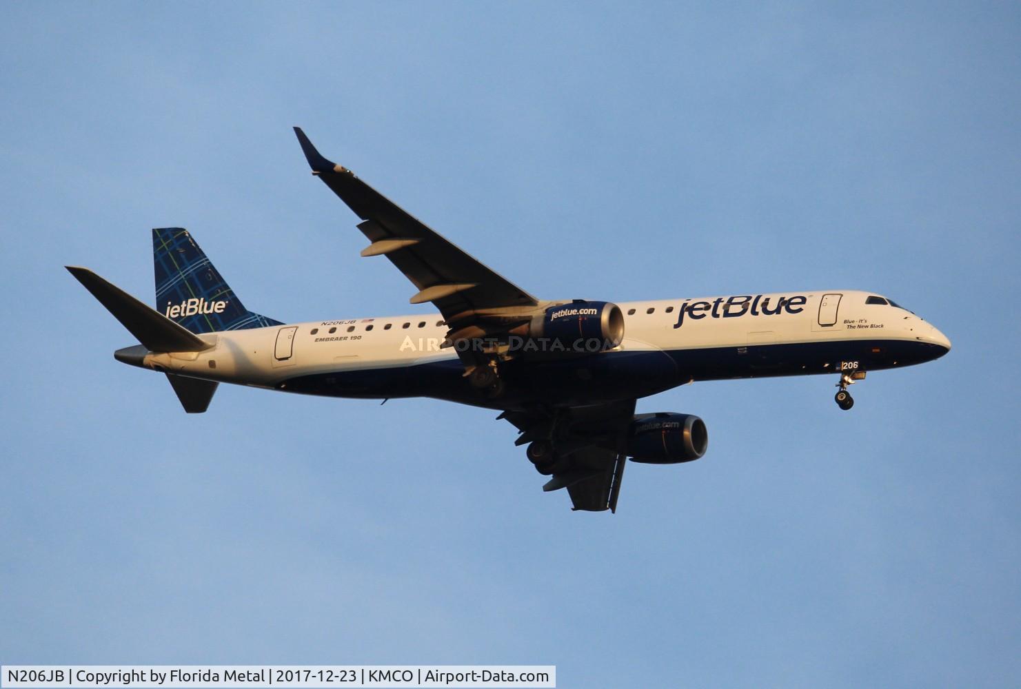 N206JB, 2006 Embraer 190AR (ERJ-190-100IGW) C/N 19000025, JBU E190 zx