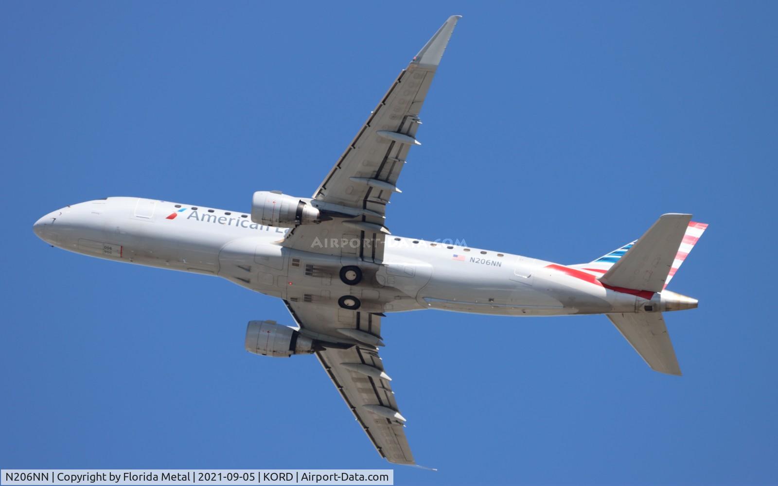 N206NN, 2015 Embraer 175LR (ERJ-170-200LR) C/N 17000489, Envoy/Eagle E175 zx ORD