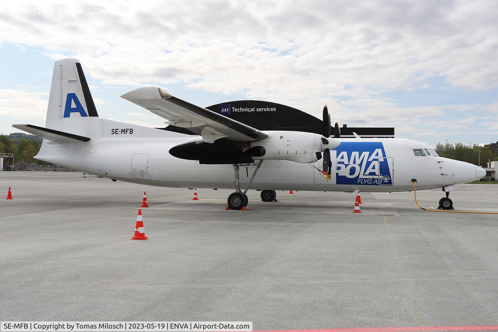 SE-MFB, 1992 Fokker 50 C/N 20252, 