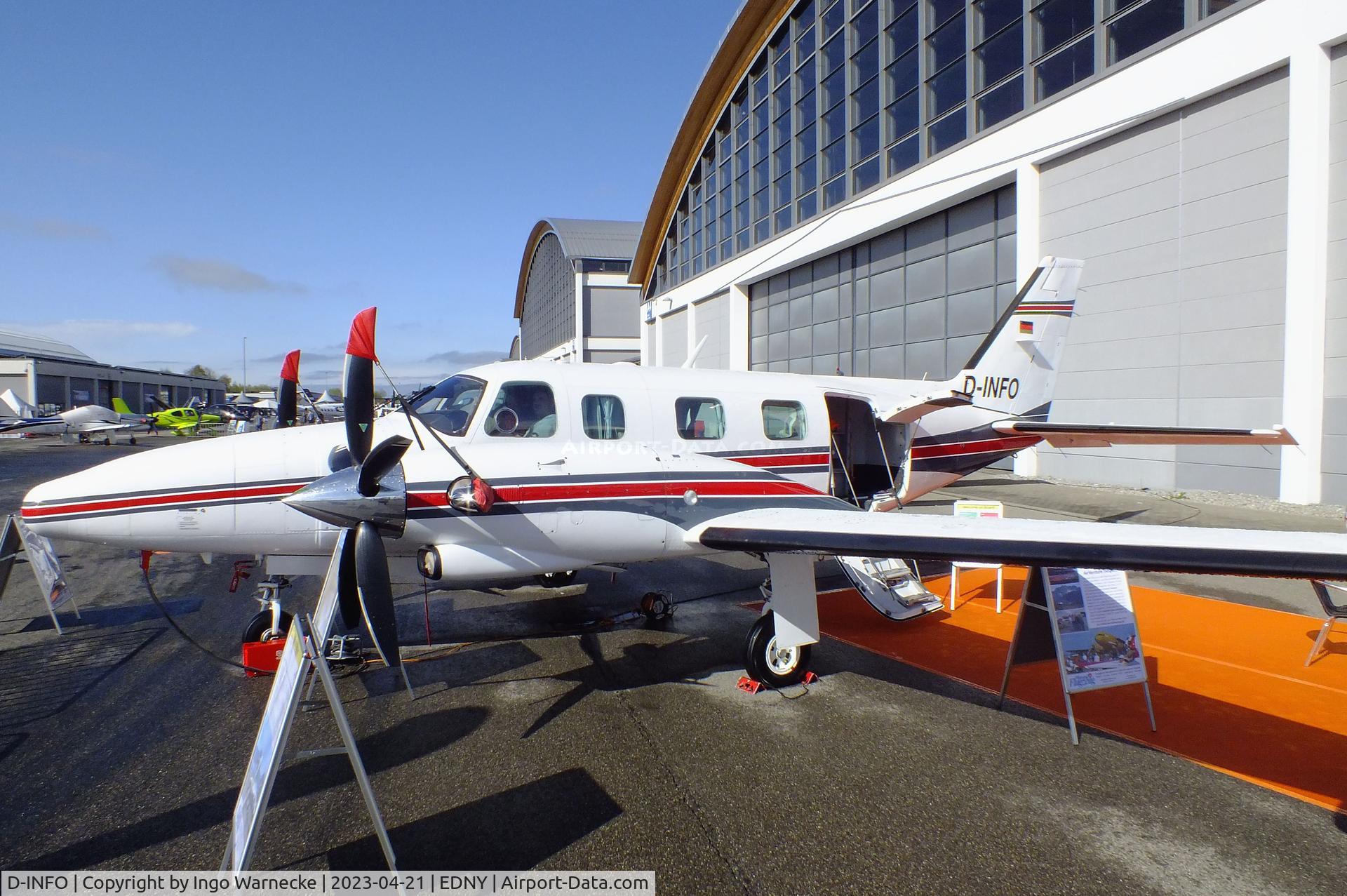 D-INFO, 1981 Piper PA-31T2 Cheyenne IIXL C/N 31T-8166031, Piper PA-31T2 Cheyenne II XL at the AERO 2023, Friedrichshafen