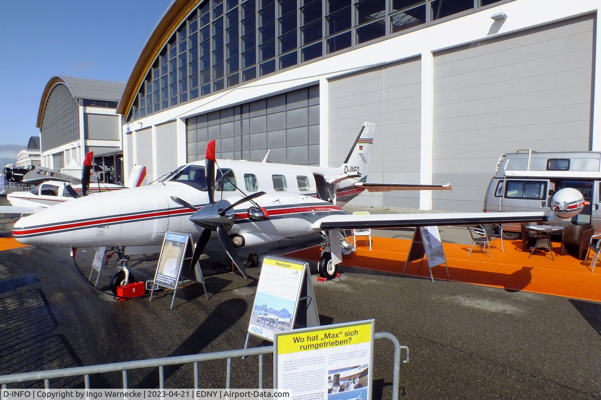 D-INFO, 1981 Piper PA-31T2 Cheyenne IIXL C/N 31T-8166031, Piper PA-31T2 Cheyenne II XL at the AERO 2023, Friedrichshafen