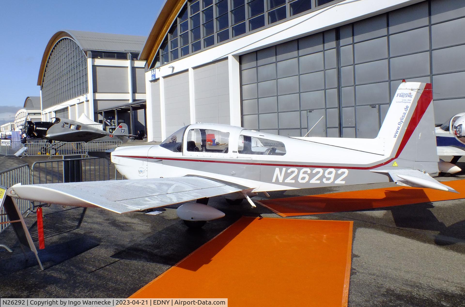 N26292, 1977 Grumman American AA-5A Cheetah C/N AA5A0508, Grumman American AA-5A Cheetah at the AERO 2023, Friedrichshafen