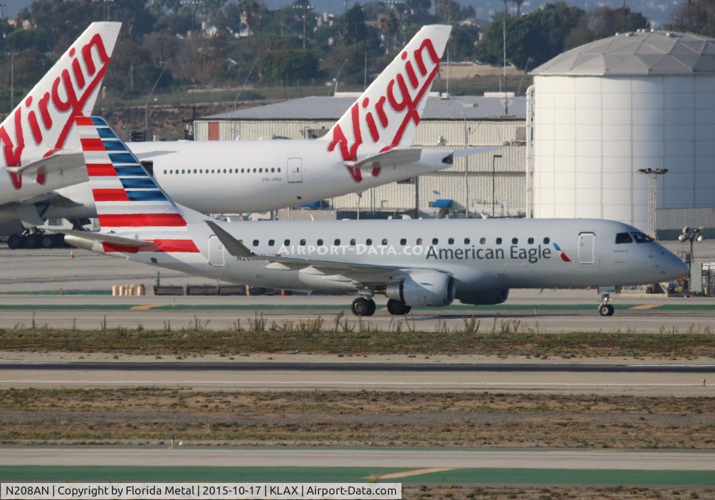 N208AN, 2015 Embraer 175LR (ERJ-170-200LR) C/N 17000494, Compass/Eagle E175 zx LAX Imperial