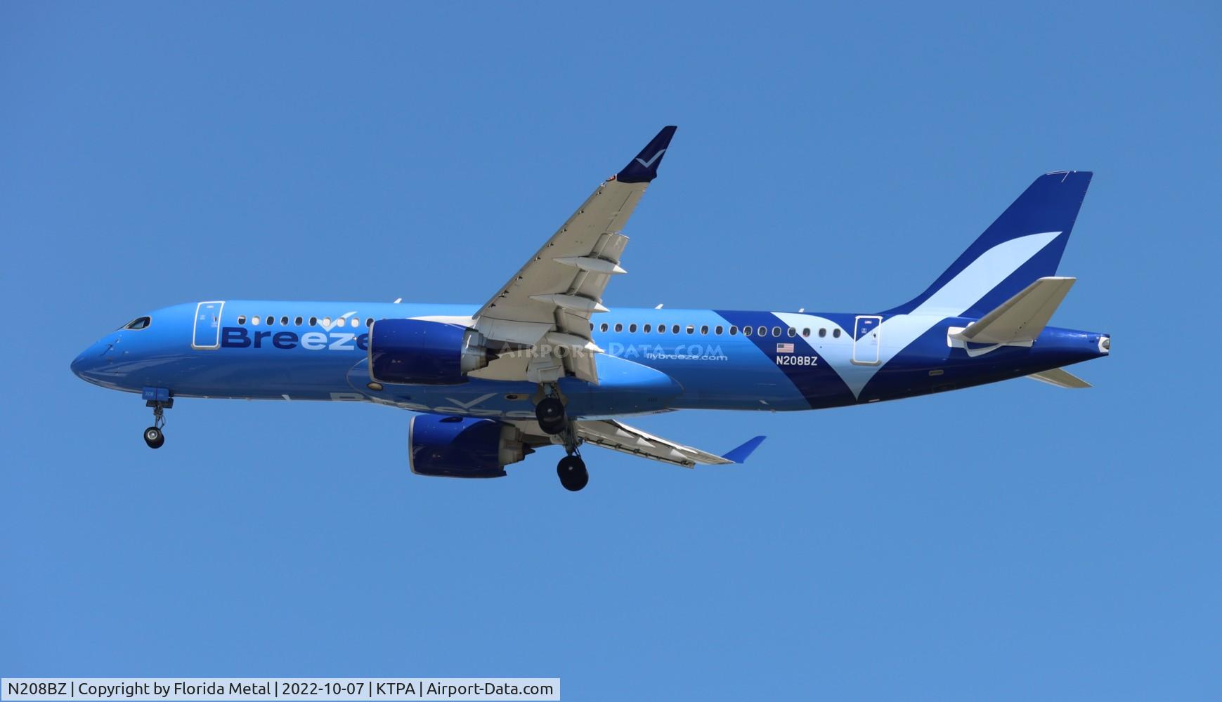 N208BZ, 2022 Airbus A220-300 C/N 55148, MXY A220 zx