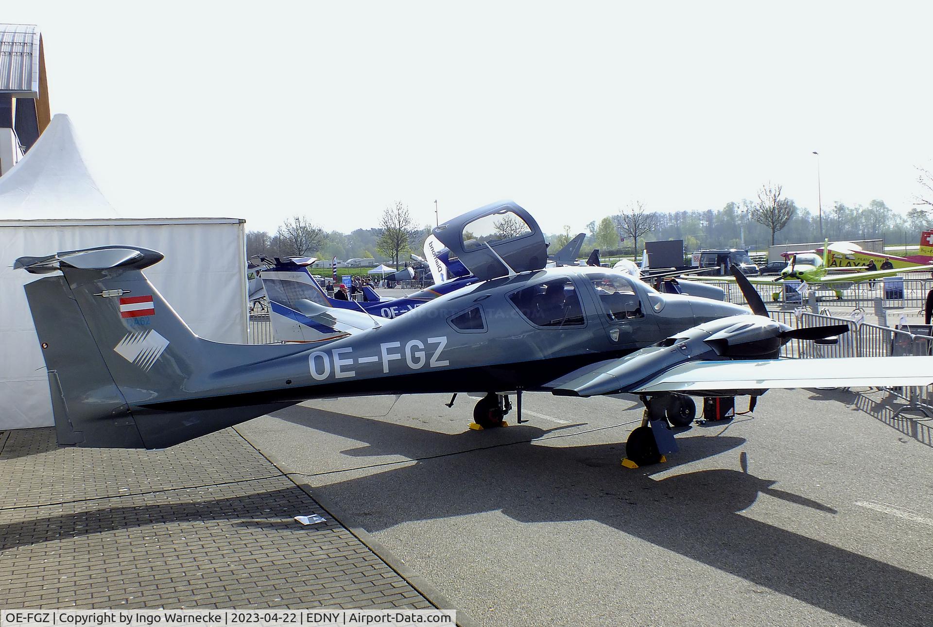 OE-FGZ, 2015 Diamond DA-62 C/N 62.010, Diamond DA-62 at the AERO 2023, Friedrichshafen