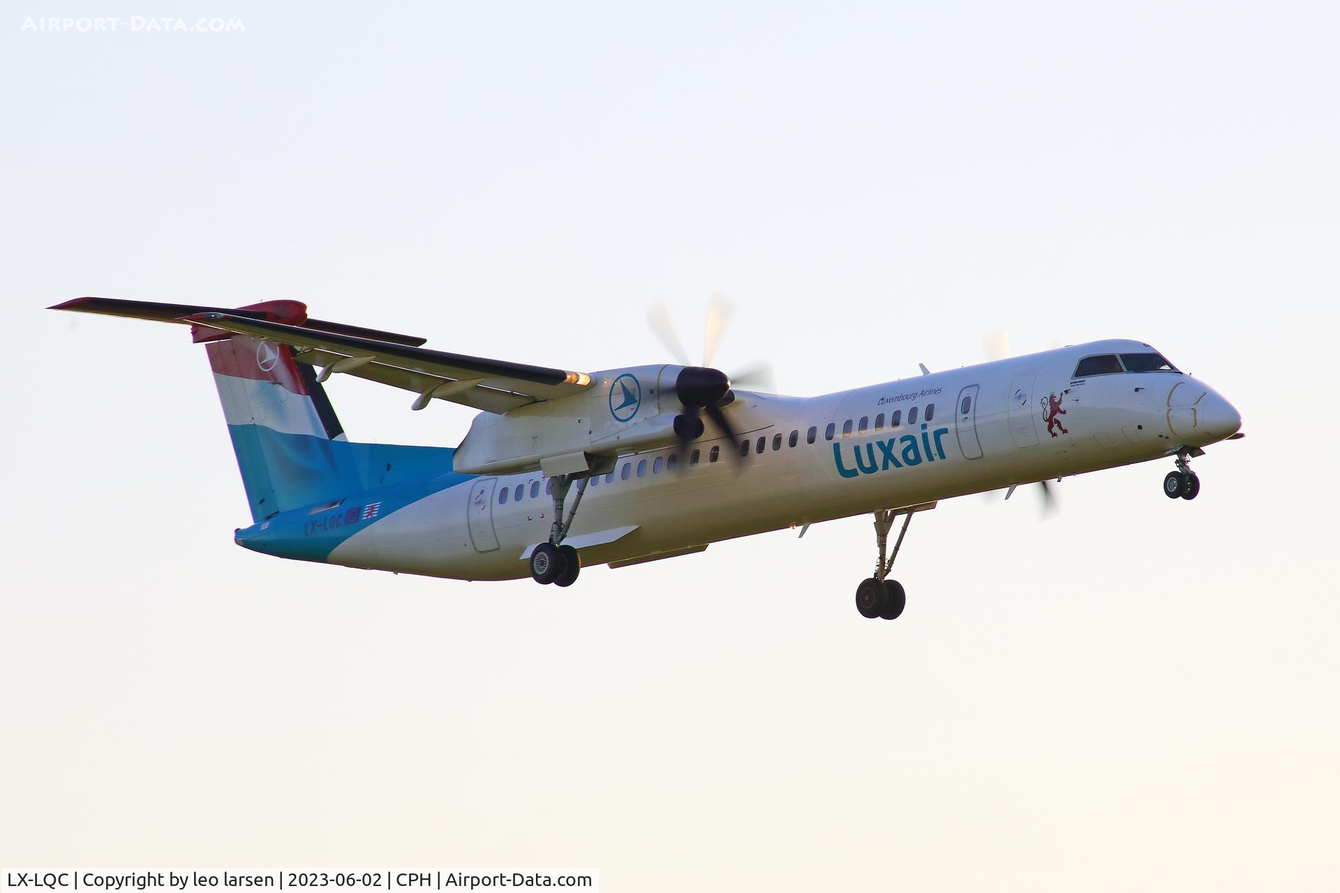 LX-LQC, 2015 De Havilland Canada DHC-8-400Q Dash 8 C/N 4513, Copenhagen 2.6.2023