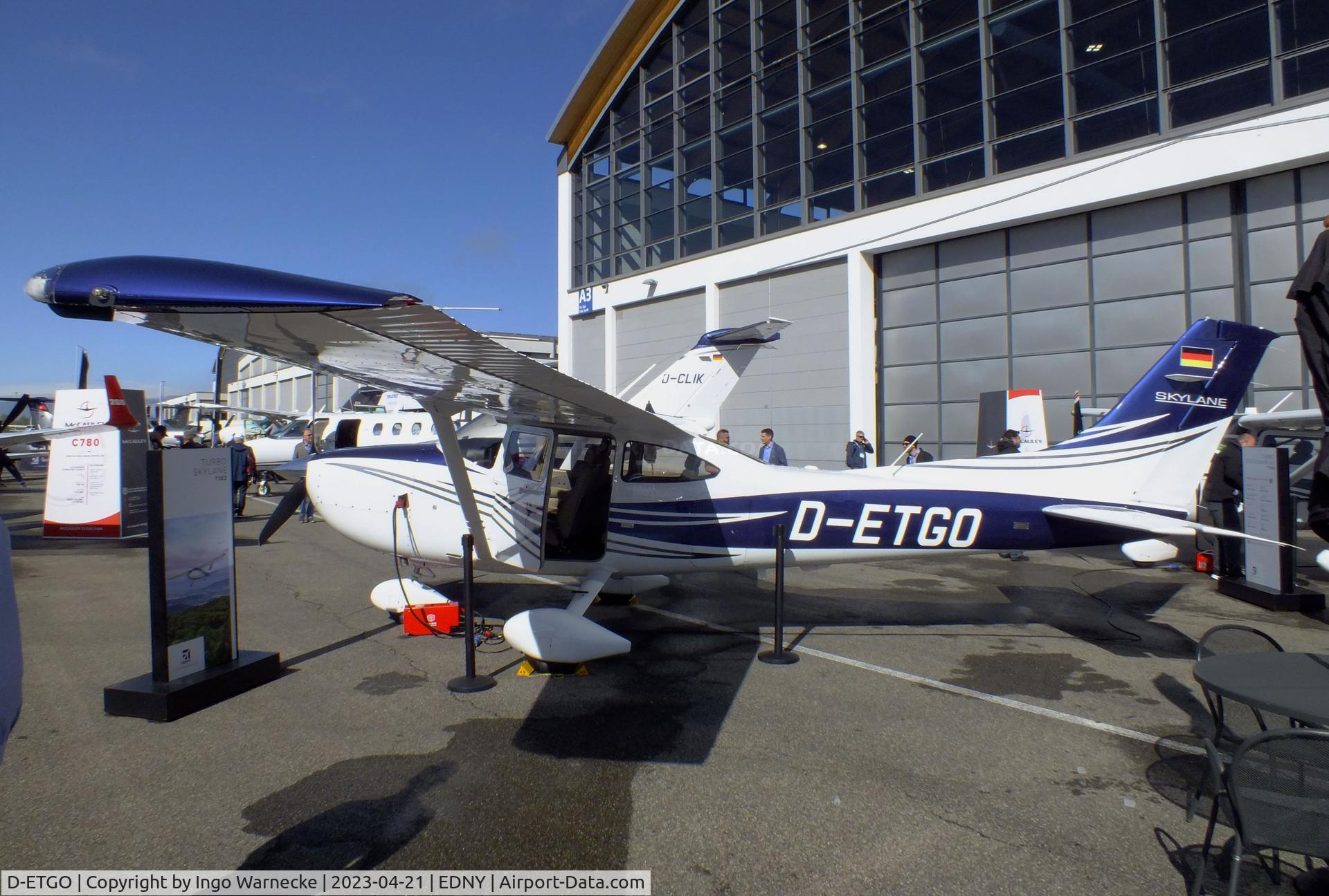D-ETGO, 2022 Cessna 182T Skylane Skylane C/N 18283162, Cessna 182T Skylane at the AERO 2023, Friedrichshafen