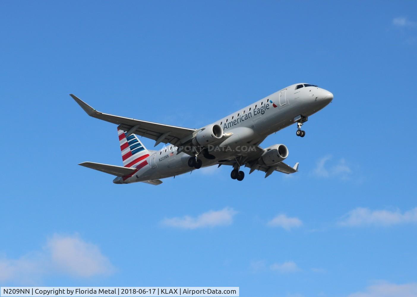 N209NN, 2015 Embraer 175LR (ERJ-170-200LR) C/N 17000497, Compass/Eagle E175 zx LAX In N Out