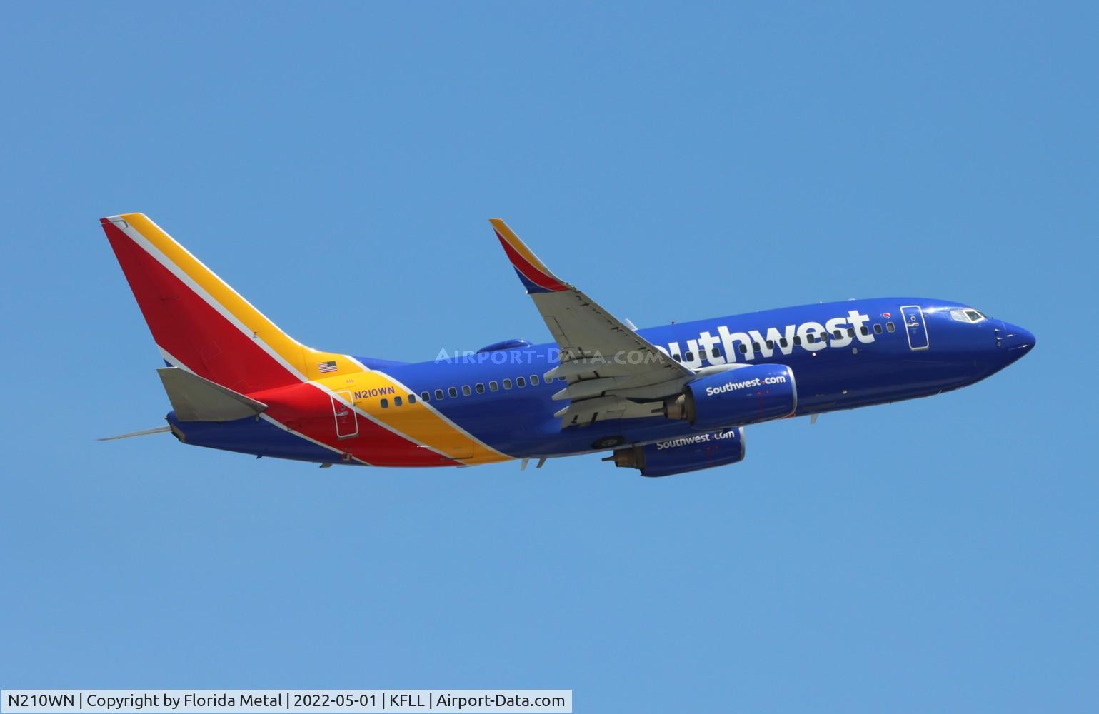 N210WN, 2005 Boeing 737-7H4 C/N 34162, SWA 737 nc zx