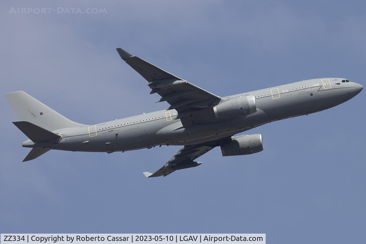 ZZ334, 2009 Airbus KC3 Voyager (A330-243MRTT) C/N 1033, Athens Eleftherios Venizelos Airport