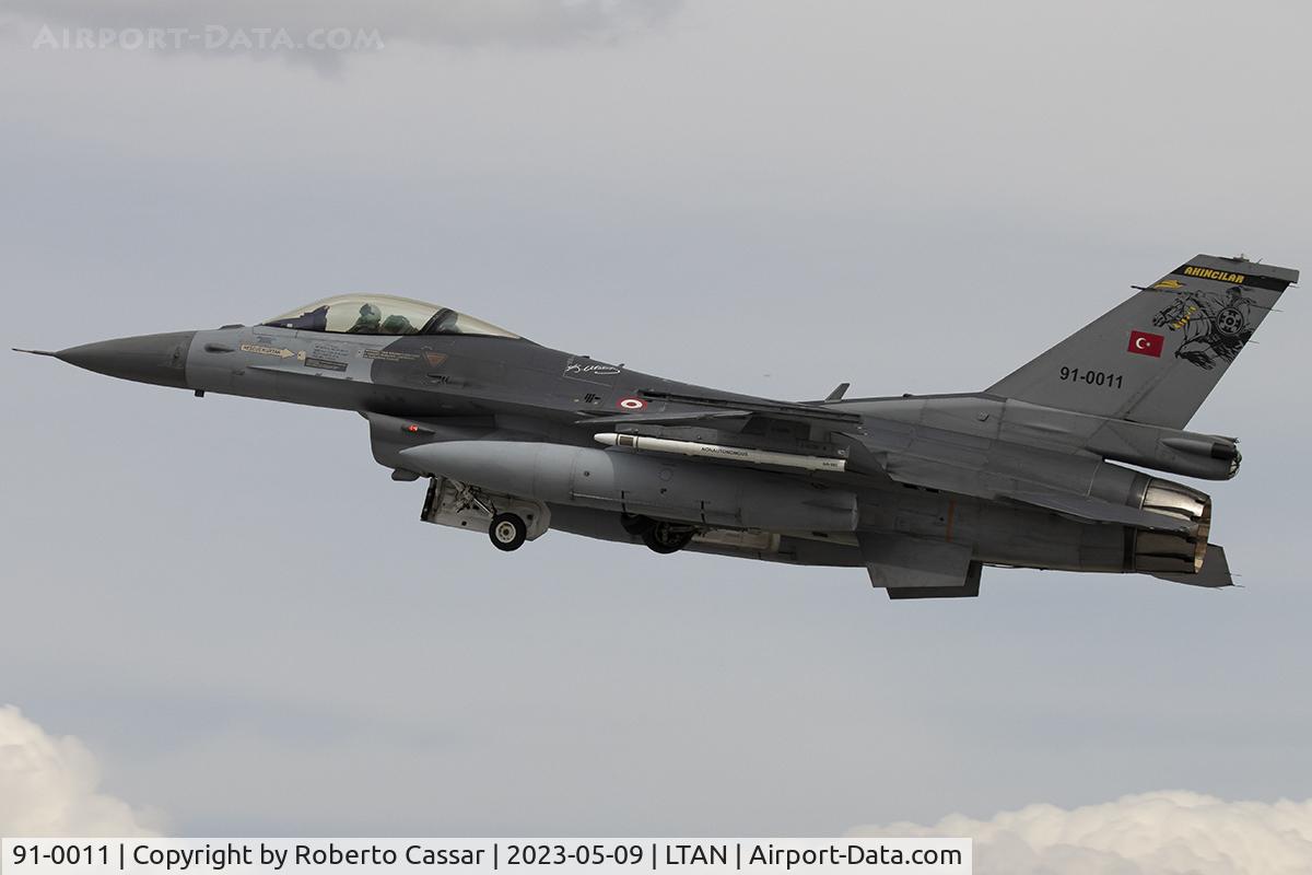 91-0011, TAI (Turkish Aerospace Industries) F-16C Fighting Falcon C/N 4R-91, Anatolian Eagle 2023