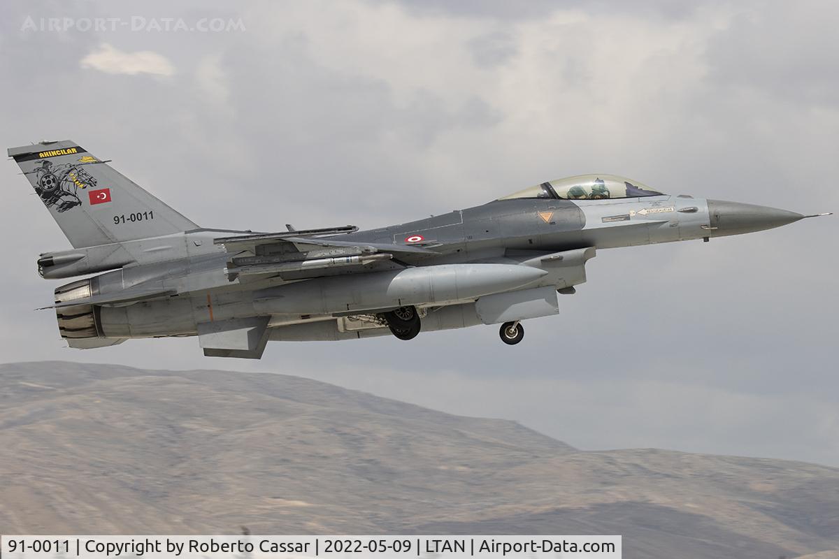 91-0011, TAI (Turkish Aerospace Industries) F-16C Fighting Falcon C/N 4R-91, Anatolian Eagle 2023
