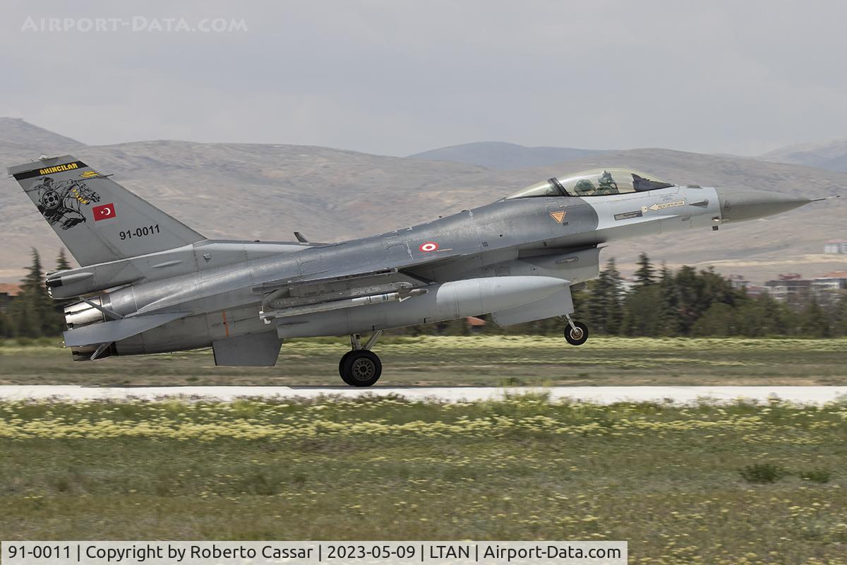 91-0011, TAI (Turkish Aerospace Industries) F-16C Fighting Falcon C/N 4R-91, Anatolian Eagle 2023